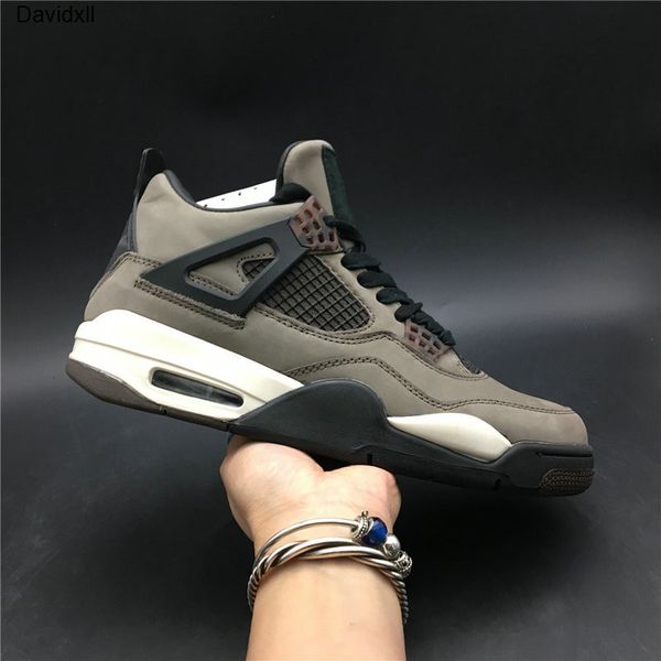 

new collaboration 4 olvie green tan red black man basketball designer shoes amazing iv cactus jack fashion sport sneakers quality
