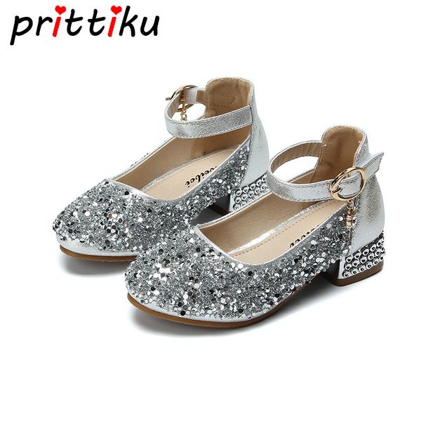 

весна 2018 малыша девушки блестки блестками насосы маленький малыш принцесса кристалл низкий каблук партии свадебное торжество причастие туф, Black;grey