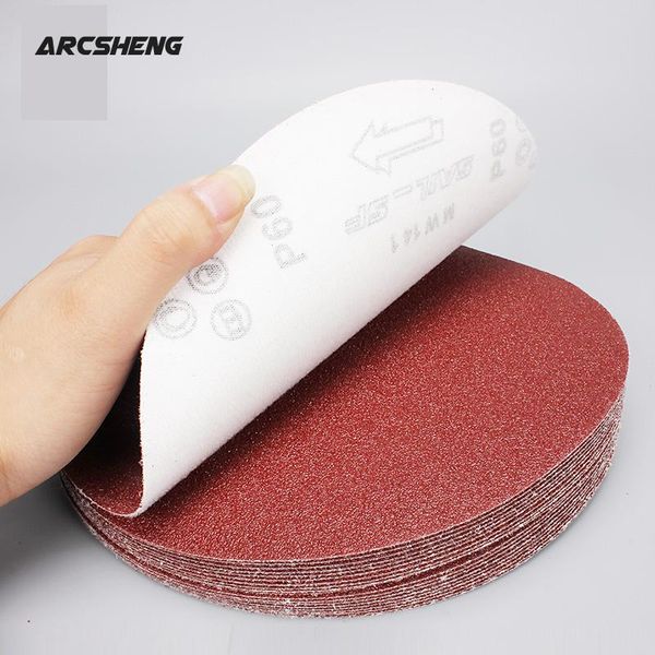 

10pcs 225mm round sandpaper disk sand sheets grit 60-320 hook and loop sanding disc for sander grits
