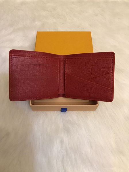 

горячее надувательство 2020 paris check style designer mens wallet знаменитые мужчины роскошные двойные кошельки с карманом для монет нескол, Red;black