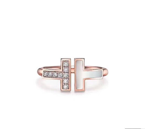 

popular fashion brand high version 925 sterling silver t ring for lady design women party wedding luxury jewelry with for bride with box
