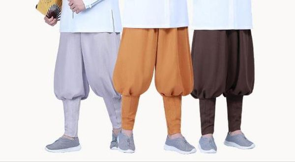 

springautumn shaolin monks шаровары будда закладывают медитативные брюки буддийские дзен брюки, Black;blue