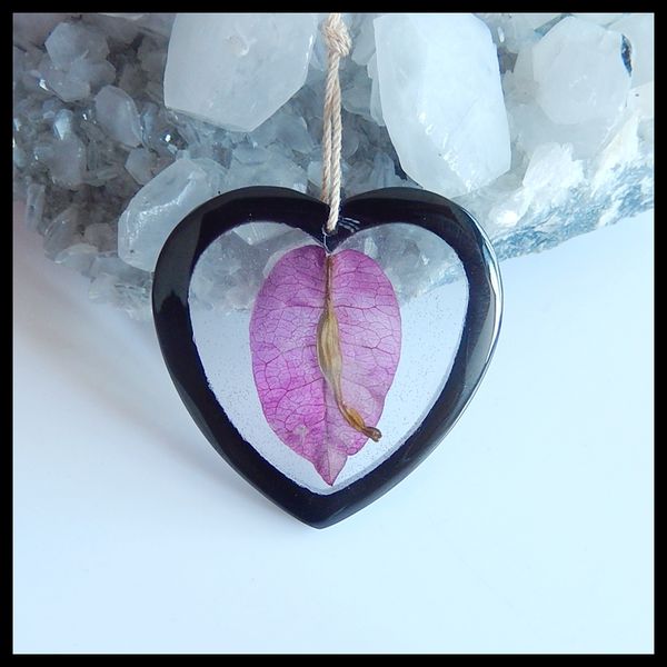 

new design,obsidian,true flower gemstone pendant bead jewelry accessories,36x36x5mm,5.8g, Blue;slivery