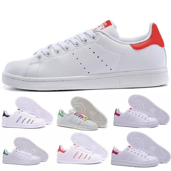 

2019 Designer Stan Shoes Brand Smith Leather Men Classic Flats Casual Shoes High quality Women Running Sports Sneakers Trainers 36-46
