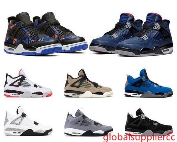 

новая мужские ботинки баскетбола 4 rush violet loyal синего что прохладного серого бледно цитрон 4s raptor атлетического спорта кроссовок тр