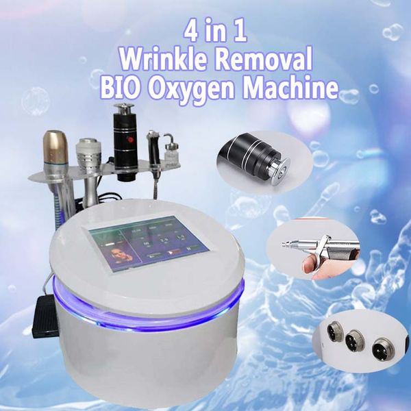 

2019 горячий v макс hifu кожи лифтинг анти старения 4 в 1 био микротоков впрыска кислорода спрей струи пил охлаждения холодной молоток машин