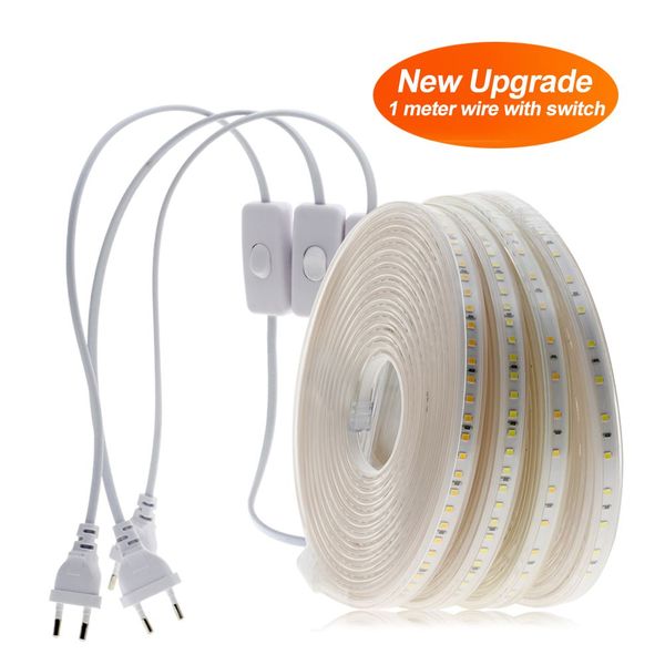 

220v led strip 2835 high safety high brightness 8w/m 16w/m flexible led light outdoor waterproof led strip light
