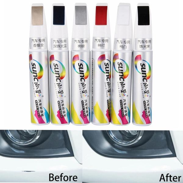 

1pc colorful car paint repair pen vehicle waterproof clear scratch remover painting pens automobiles paint maintenance tools