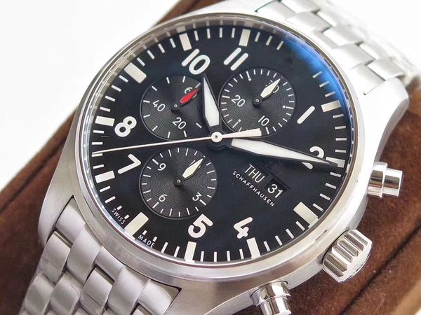 

ai factory 43mm x 15.3 mm 7750 механизм водонепроницаемые дизайнерские часы роскошные мужские часы автоматические часы, Slivery;brown