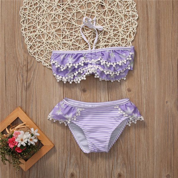 

babies baby kids girls floral bikini baby girl two-piece swiming suit swimsuit swimwear bathing suits costume clothing