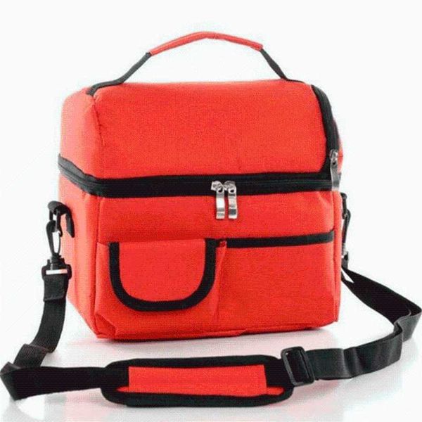 

2 слоя insulated cooler bag тепловое lunch box пикник хранения сумка оптовая bulk lot вспомогательное оборудование поставка продукции