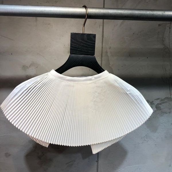 

2020 new women's shirt fake collar shawl shirts, White