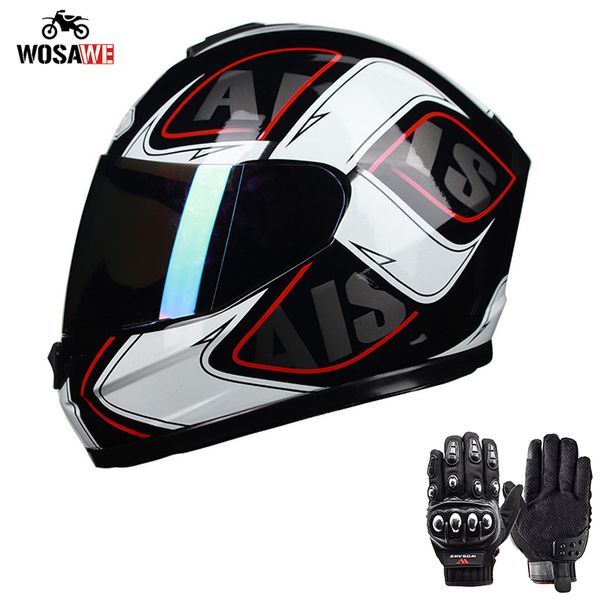 

wosawe full face motorcycle helmet joker removable washable motorcycle scooter helmet motocross helmets