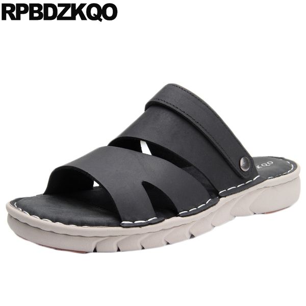 

mens sandals 2019 summer outdoor open toe shoes water casual slippers fashion slip on slides beach black waterproof