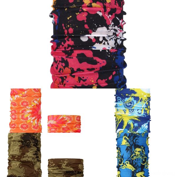 

k1wg4 outdoor mask windproof uv protection bandana ski hiking fishing neck scarf cycling face scarf headband, Black