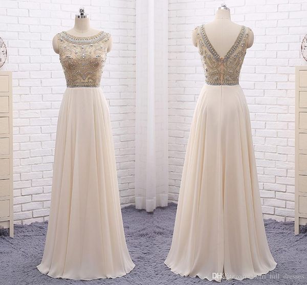 

high-end heavy handmade a-line evening dresses handmade beaded chiffon beige t-shirt shoulder 2019 prom party dresses, Black;red