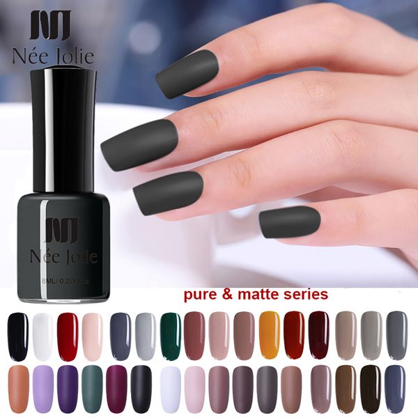 

nee jolie 8ml nail polish matte effect nail color nail varnish 3.5ml glitter art varnish polish for fingers