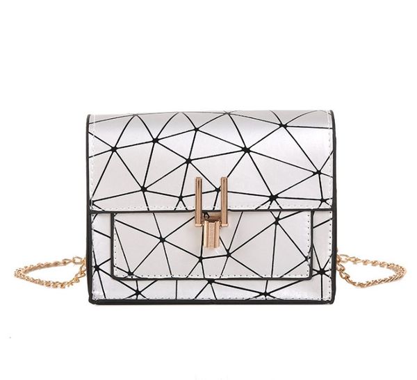 

женщины мешки плеча новой корейская версия посыльной сумка дикой цепь трещина диких печати плечо сумка