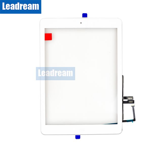 

20pc for ipad 9 7 2018 ver ion a1893 a1954 touch creen digitizer front outer panel gla black white 9 7 inch with button dhl