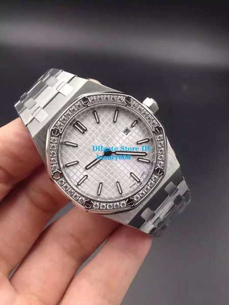 

продажа роскошные часы лучшее качество наручные часы royal oak 33 мм дамы бриллиантовый безель 67651 часы кварцевые батареи женские часы 33, Slivery;brown