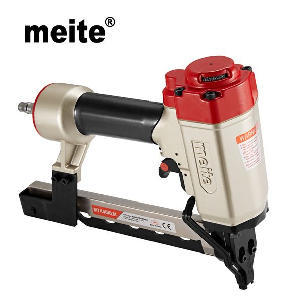 

meite mt440klm air stapler pneumatic stapler 18 gauge crown 5.72mm air nailer gun for furniture, sofa