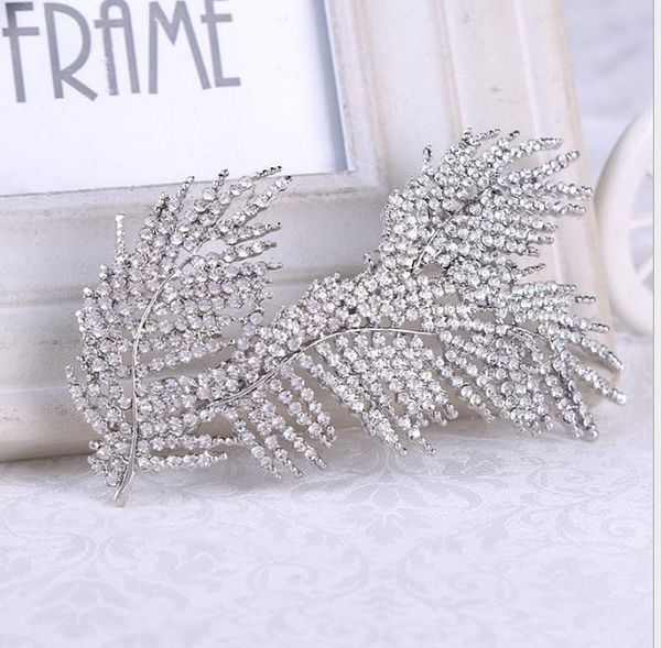 

bride hair jewelry water diamond bride headwear fashion hair comb bride jewelry marriage garment accessories, Slivery;golden