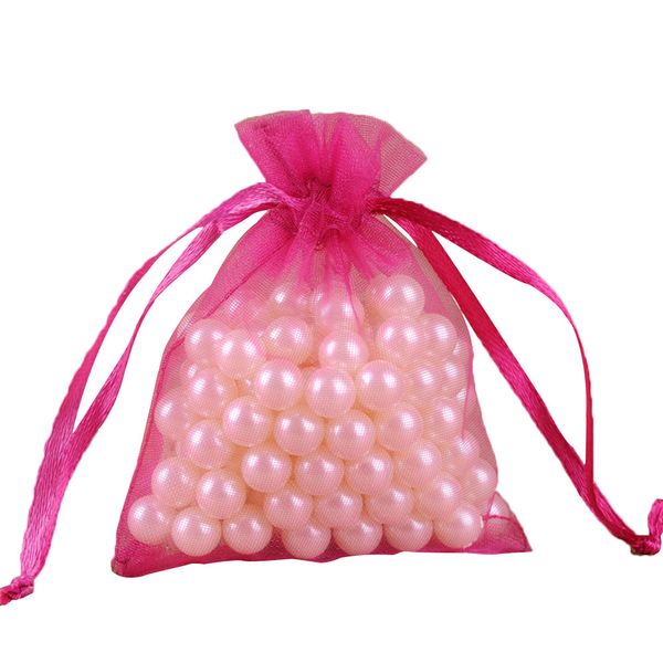 

100pcs/pack candy gift drawstring bag organza wedding jewelry gift bag pouch