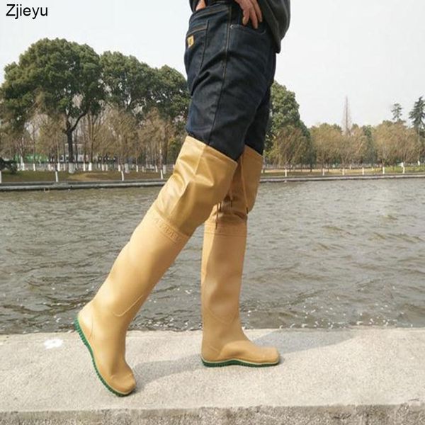 

rain boots men rubber wellies soft fishing boots rain washing bot for car rainboots galoshes mens knee boots, Black