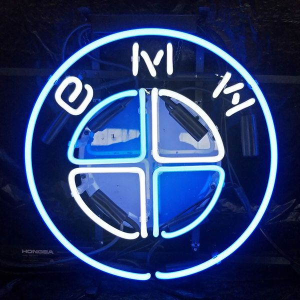 

автомобиль bmw led неоновый свет пользовательские бар на открытом воздухе дисплей развлечения развлечения стекло неоновый свет металлический