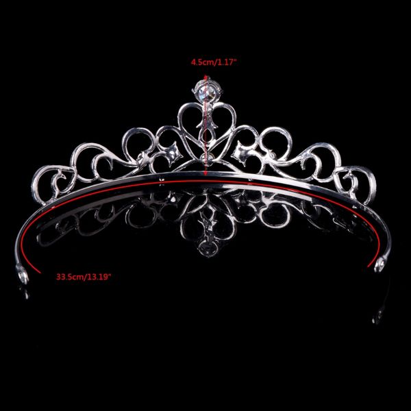 

сердце tiara корона невесты оголовье rhinestone свадебные pageant пром новый dxaa, Slivery;golden
