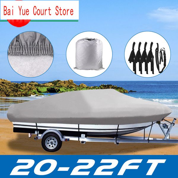

20-22ft trailerable boat cover waterproof non-abrasive lining v-hull beam 100