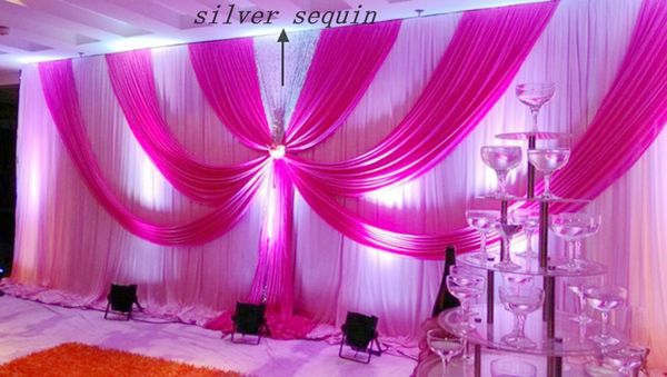 2020 Backdrop And Sequin Swag For Wedding Banquet Party