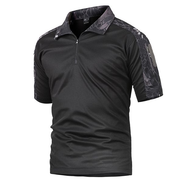 

men outdoor training hiking breathable camouflage tactical uniform t shirt summer quick dry short sleeve t-shirt, Gray;blue