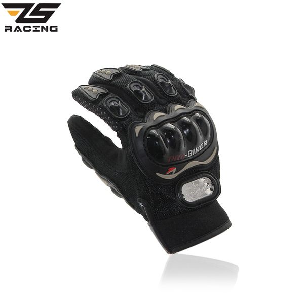 

zs racing pro-biker guantes motorcycle racing gloves luvas motociclismo luvas de moto motocross gloves knight motorbike, Black