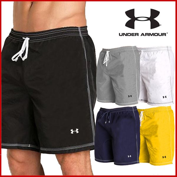 

board shorts mens summer beach shorts pants high-quality swimwear bermuda male letter surf life men swim, White;black