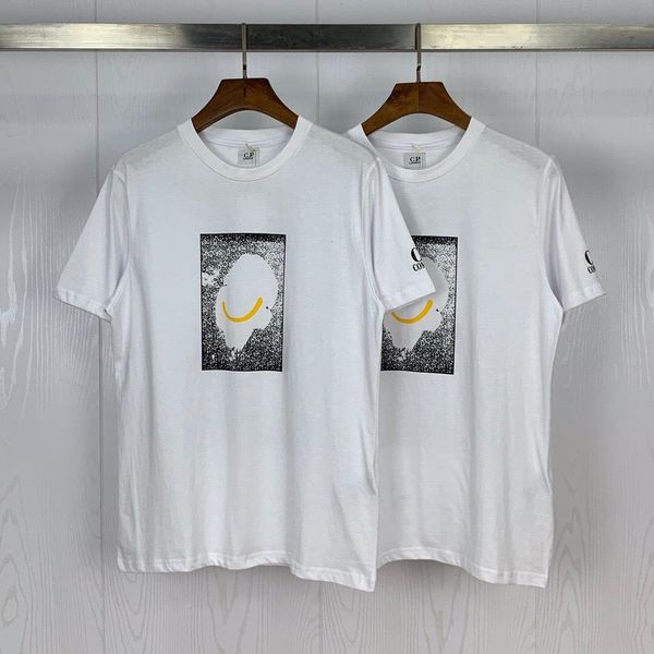 

2020 new designer cp company manga pattern printing 2020 summer new round neck pullover short sleeve t-shirt, White;black