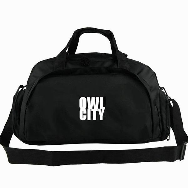 Owl City Duffel Bag Adam Young Tote The Saltwater Room Backpack Music Band Luggage Sport Shoulder Duffle Emblem Sling Pack Travel Duffel Bags Duffle