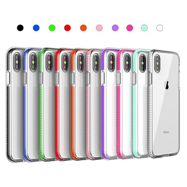 

Для Iphone 11 PRO XS XR макс Х-7 6 плюс силиконового бампер сотового телефона случае ясно, м