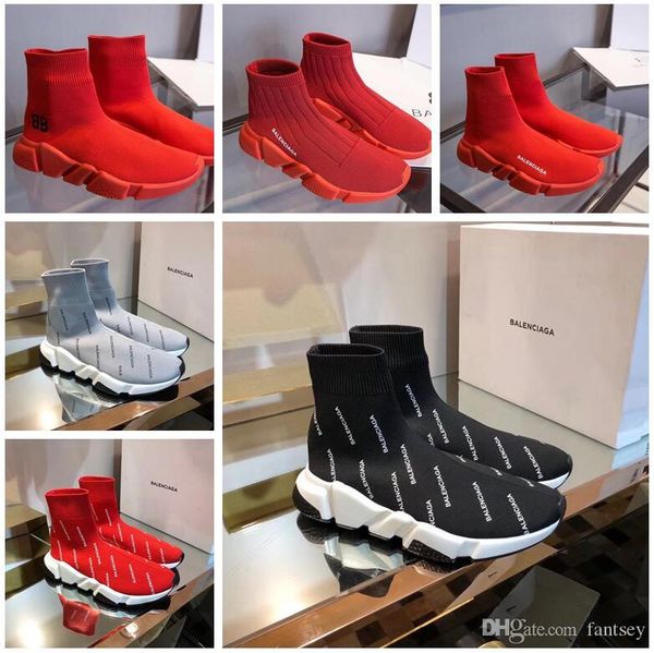 

Boxed color9 with tote bag certificate invoice men women men women balenciaga hoe peed tretch knit neaker