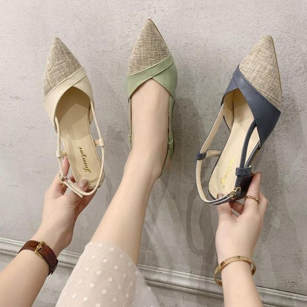 

female sandal multicolored sandals clear heels retro woman shoes 2020 women's med shoes ladies original block fashion, Black