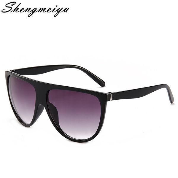 

2018 oversized square sunglasses women designer brand big one lens mans black sun glasses female uv400 transparent frame, White;black