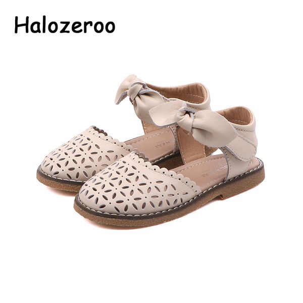 

new summer kids princess sandals baby girls bow closed toe shoes children black brand sandals toddler soft fashion 2020, Black;red