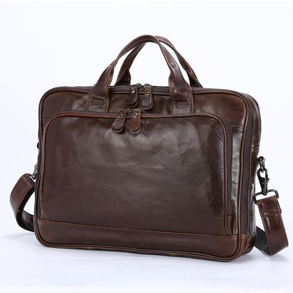 

men messenger bag retro handbag briefcase document vintage handbag genuine cowhide leather shoulder office bags men
