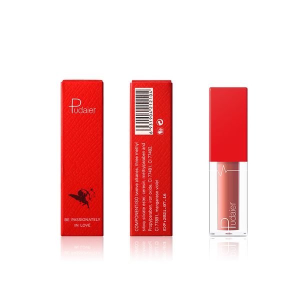 

pudaier 18colors 3.5ml miss rose liquid waterproof lipgloss long lasting makeup cosmetics matte lipgloss clear lip gloss