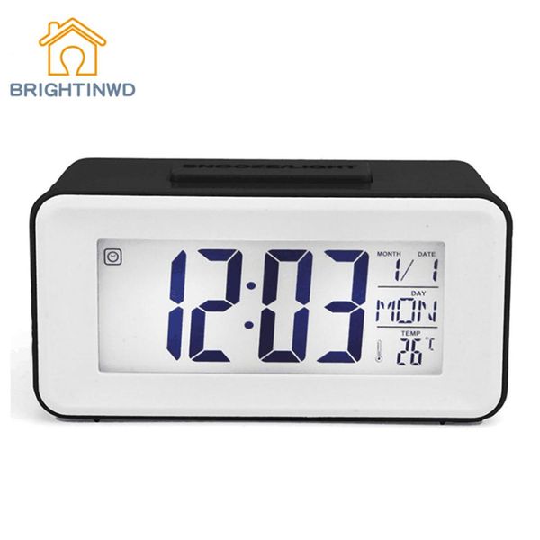 

digital led alarm clocks watch electronic table calendar lcd desk timer student clocks with week snooze