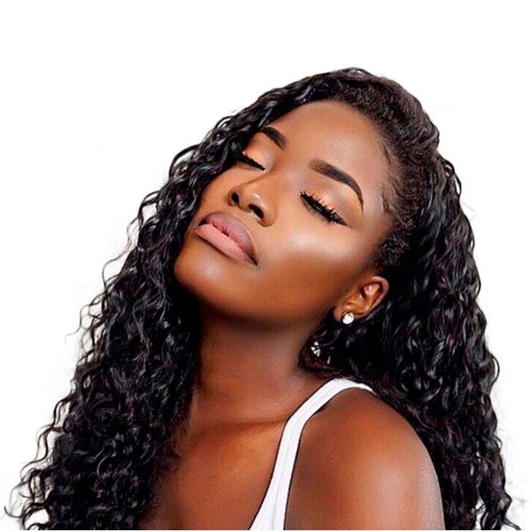 

short curly wig brazilian lace front human hair wigs for women natural color 360 pre plucked full lace wig with baby hair, Black;brown