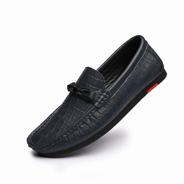 

valstone mens loafers shoes casual leather flats black slip-on drive shoes calzado hombre style soft footwear
