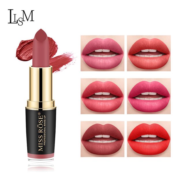 

lism lipstick matte waterproof make up long lasting lip stick black tube lip makeup pigment lipstick makeup stick