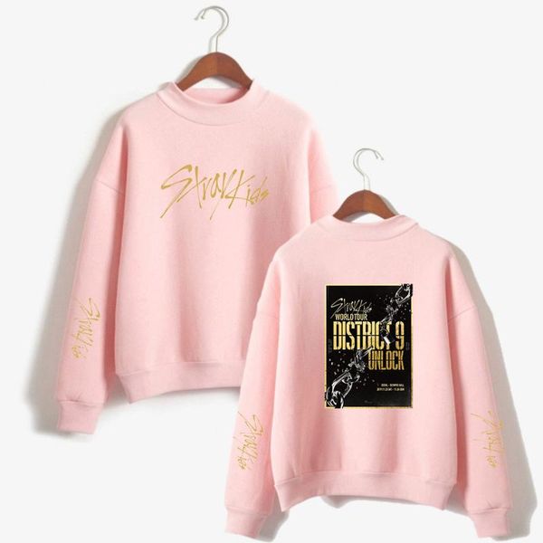 

turtlenecks clothes high collar casual women's clothing their world to stray kid ur district 9: unlock 2d hoodie sweatshirt, Black