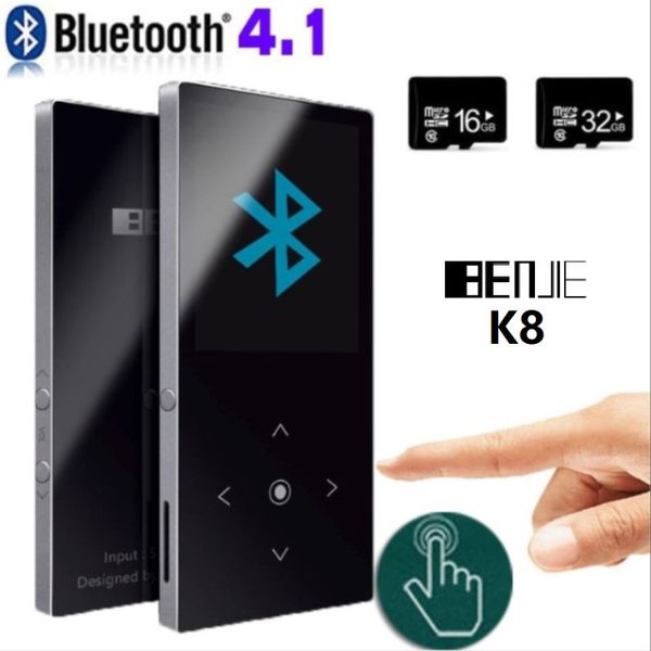

benjie k8 bluetooth mp3 player benjie k8 touch key ultra thin 8gb mp3 music audio player 1.8 inch touch screen with speaker